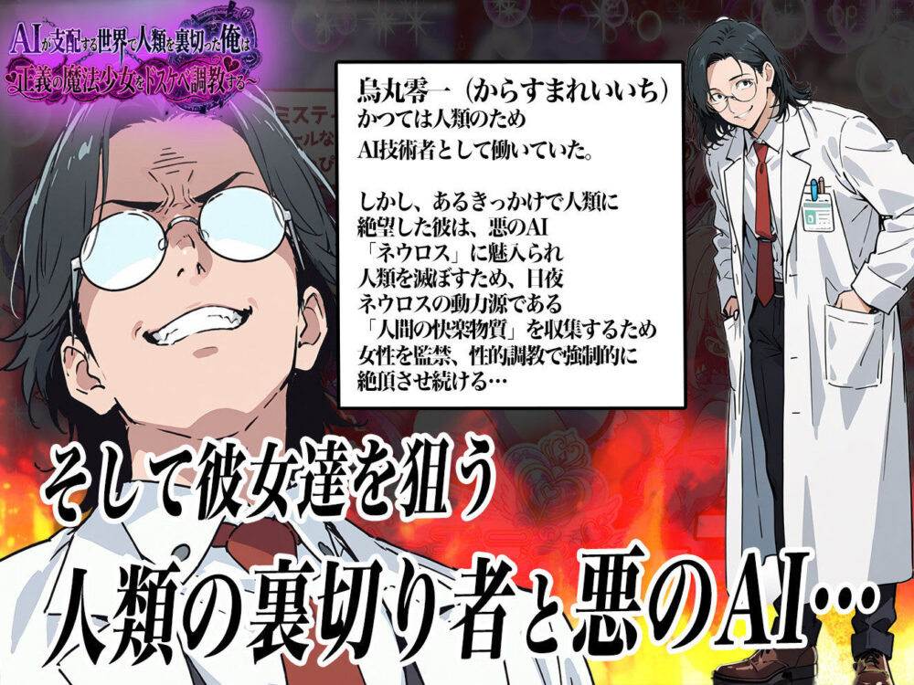 AIが支配する世界で人類を裏切った俺は正義の魔法少女をドスケベ調教する 画像2