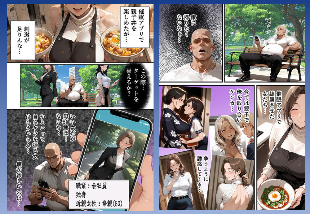 【総集編・セリフ有】催●アプリで人妻を調教したら娘も巻き込んで親子丼になった話〜総集編 2〜 画像7