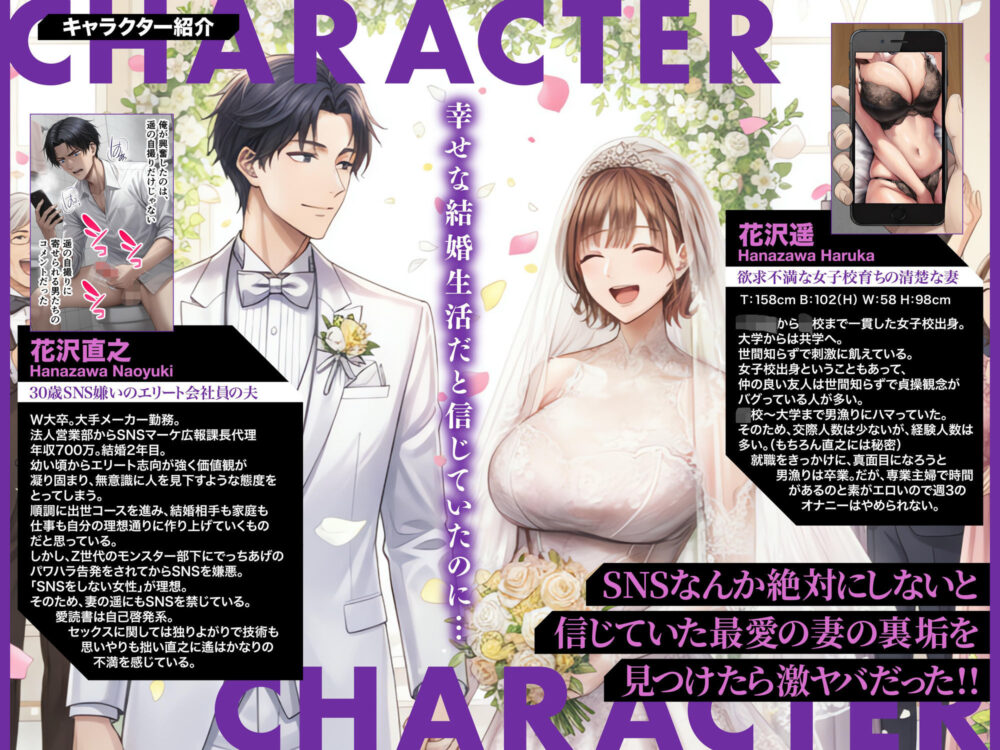 「SNSなんか絶対にやらないと信じてた…」最愛の嫁の裏垢がヤバすぎた【1万いいねのエロ自撮りを投稿する承認欲求高め欲求不満人妻フォロワー3万人はるか30歳Hカップ】媚び媚びオホ声でイグイグ雌堕ち托卵NTR VOL.1 画像2