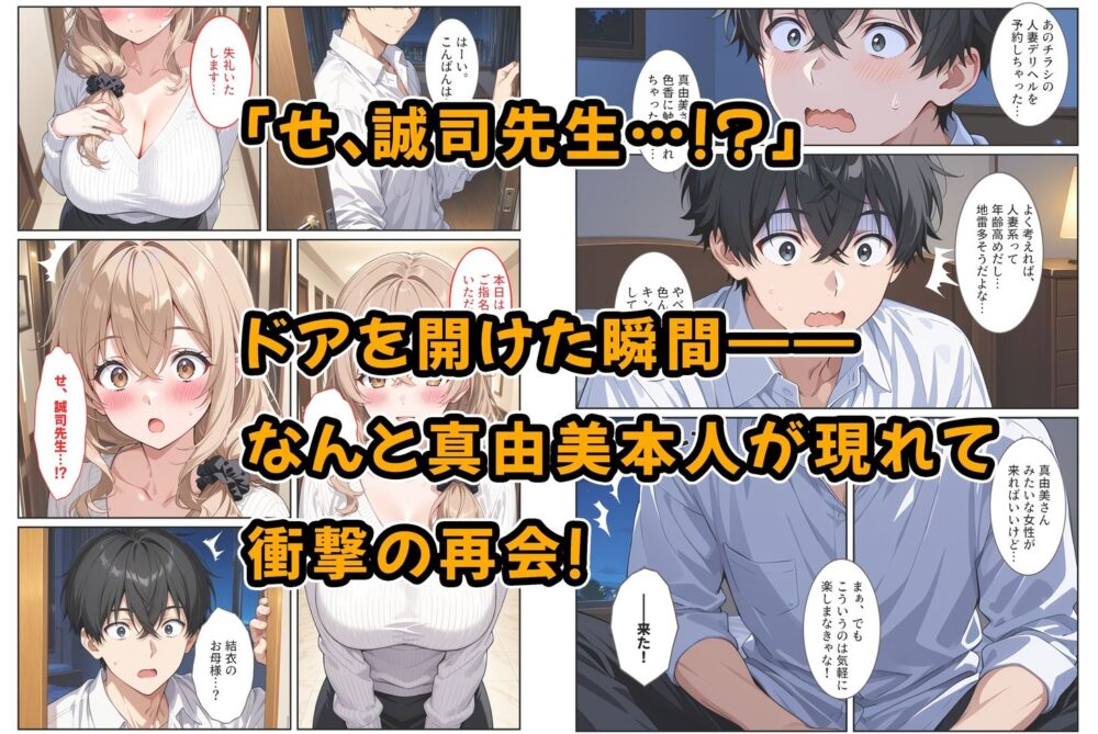 デリヘル呼んだら教え子のママが来たので孕ませました〜娘も一緒に種付けて腹ボテ家族に〜 画像3