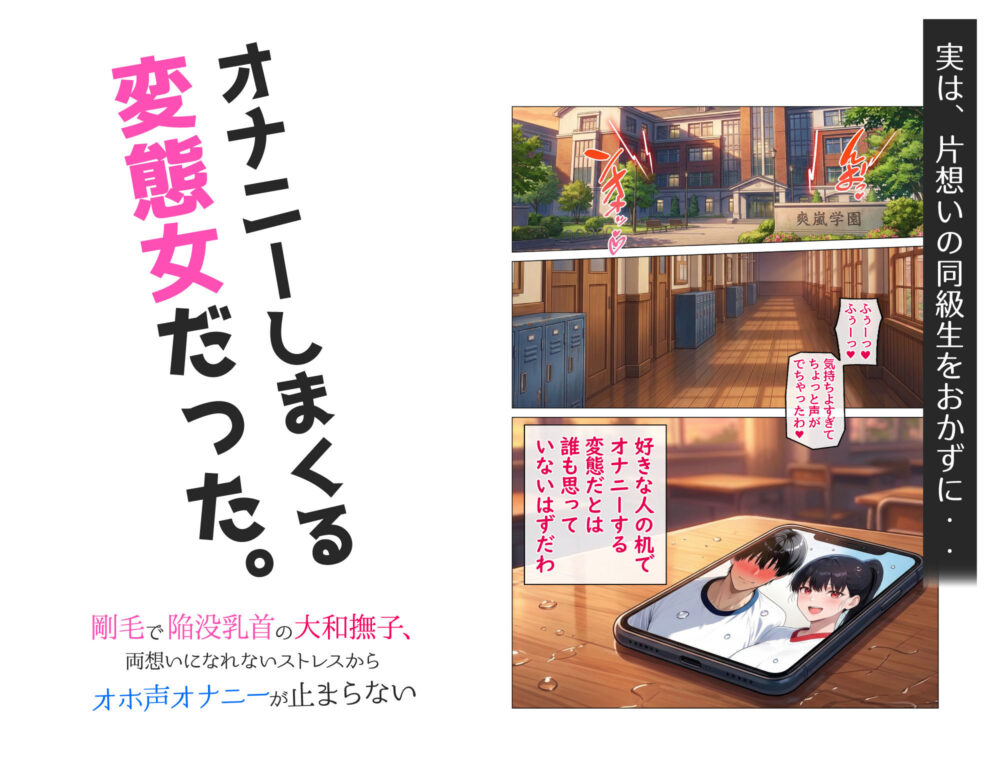 剛毛で陥没乳首の大和撫子、両想いになれないストレスからオホ声オナニーが止まらない 画像3