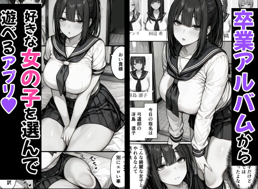 卒アル催●アプリ クラスメイトを催●支配できる卒業アルバム大全集 【総集編・セット作品】 画像1