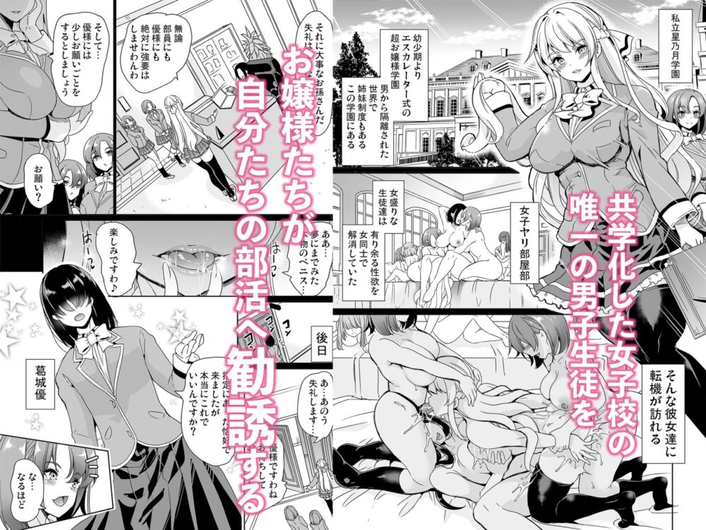 女子ヤリ部屋部の男根    〜痴女ハーレム〜  総集編 画像1