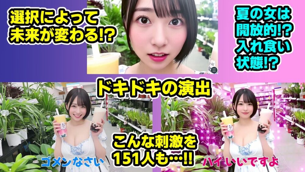 ナンパマスター2〜151人のナンパ図鑑完成を目指せ!!〜夏のリゾート編【いきなり極限リーチ!! 即興奮!!脳汁ドバドバナンパゲーム!!】 画像5
