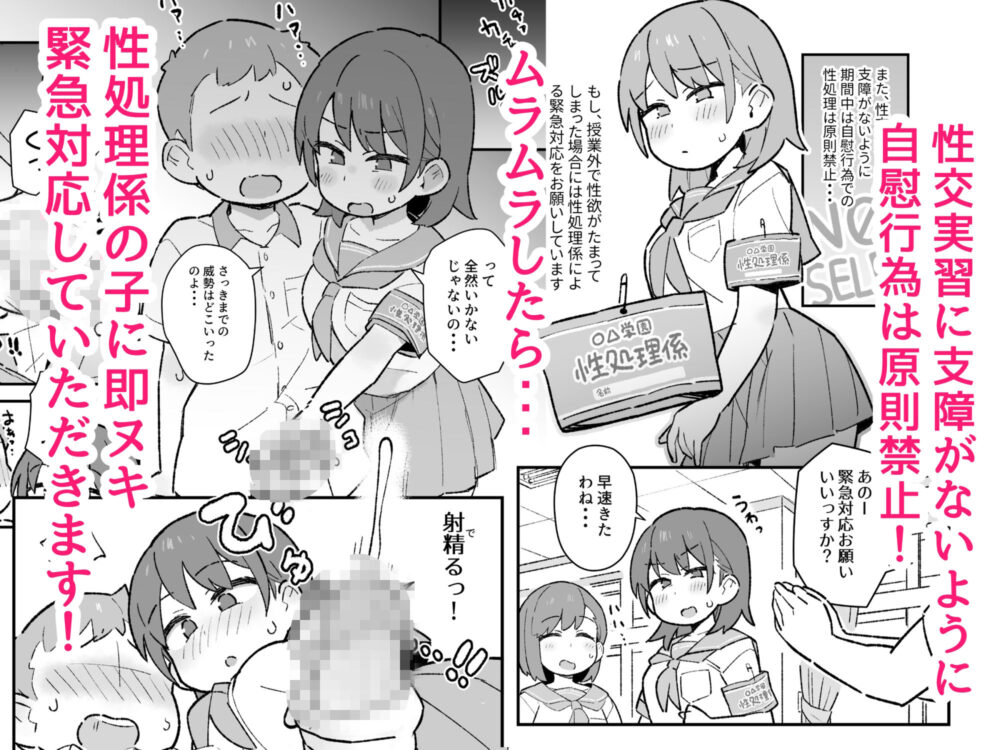 少子化がヤバくてオナニーが禁止になったのでムラムラしたら性処理係の子にヌイてもらえる話 画像2